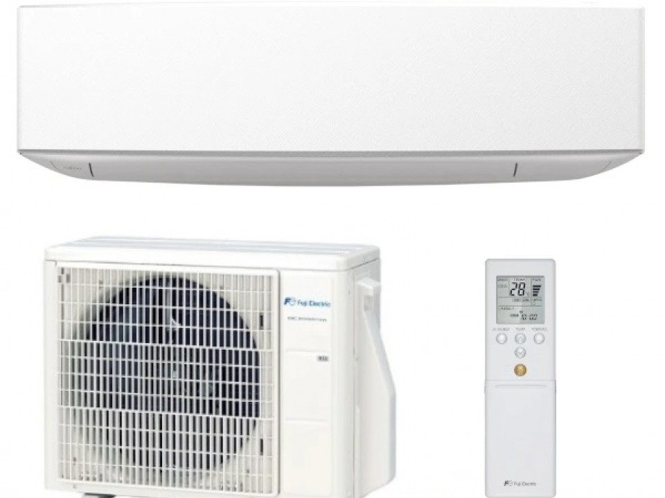 Fuji Electric Дизайнерска серия KETA Стенен тип инвертор, RSG1KETA(B) / ROG14KETA капацитет 14 000 Btu, R32, 4.2 kW