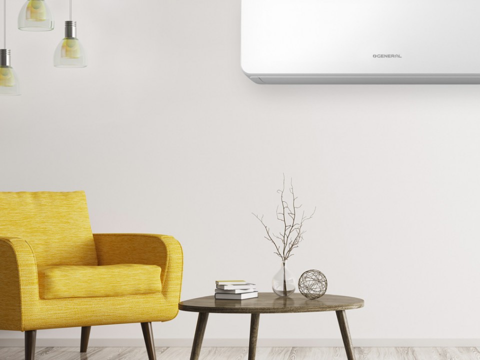 Fujitsu GENERAL Стенен тип, Хиперинвертор, ASHG12KGTB, капацитет 12 000 Btu, R32, 3.4 kW