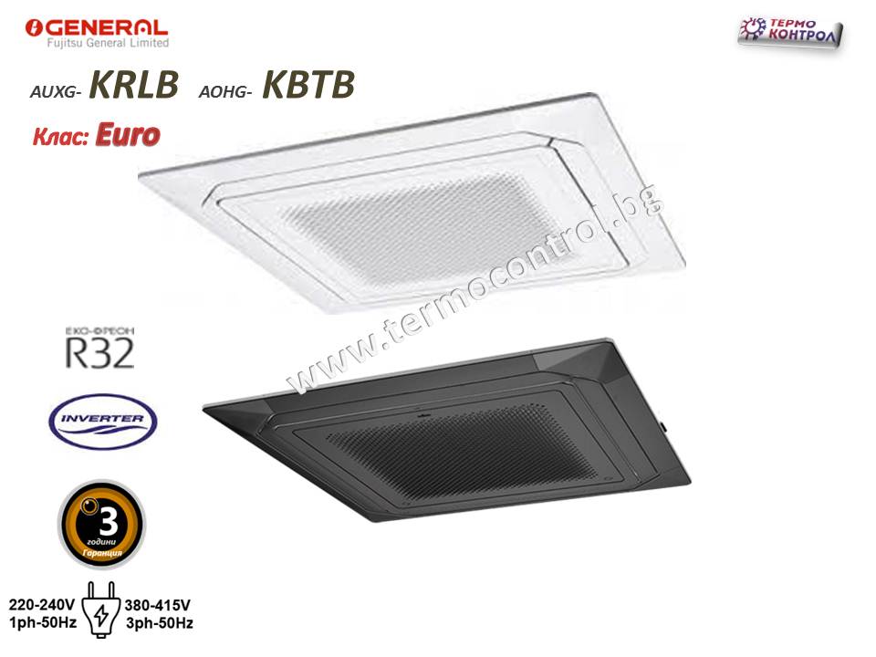 Циркулационна касета за скрит таванен монтаж, Fujitsu General AUXG24KRLB/AOHG24KBTB клас EURO