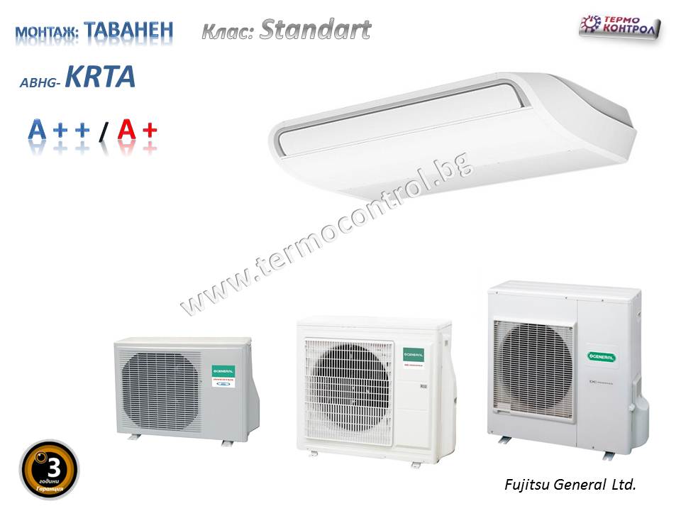 Таванен тип инверторно оборудване Fujitsu General ABHG22KRTA ...