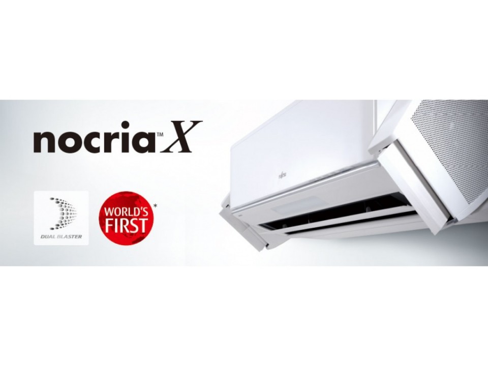 Fujitsu GENERAL NOCRIA X Стенен тип Хипер инвертор, ASHG09KXCA, капацитет 9 000 Btu, Wi-Fi, R32, 2.5 kW