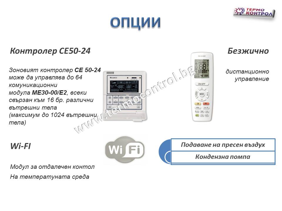 Канален климатик Gree GUD100WNhA-T/GUD100P, 34000 Btu