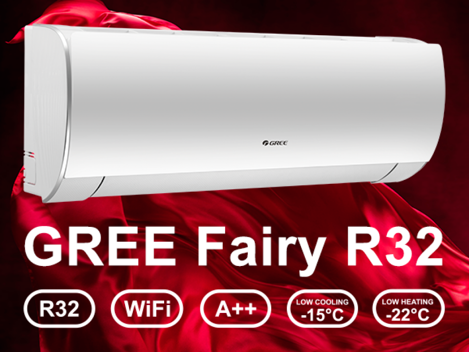 GREE Fairy Стенен тип инвертор GWH18ACD-K6DNA1D, капацитет 18 000 Btu, Wi-Fi, R32, 5.2 kW