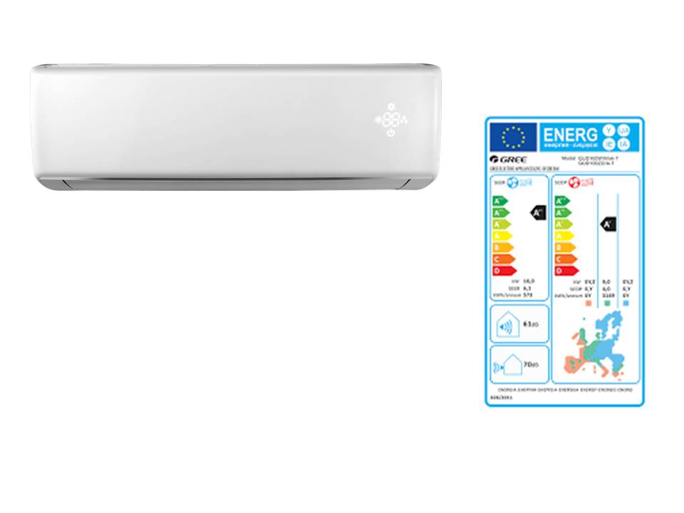 GREE U-Match Стенен тип инвертор GUD100GA/A-T+GUD100W/NhA-T, капацитет 34 000 Bti, R32, 10.0 kW