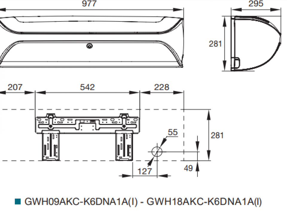 GREE Soyal Стенен тип Хиперинвертор GWH09AKC-K6DNA1A, капацитет 9 000 Btu, Wi-Fi, R32, 2.7 kW