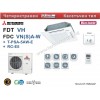 Четиристранна  касета  Mitsubishi Heavy, Micro inverter FDT 140 VH / FDC 140 VNA-W, 48 000 Btu