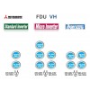 Канален тип оборудване, висок напор Mitsubishi Heavy - Micro inverter  FDU125VH / FDC125VNA-W,  42 000 Btu