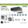 Канален тип  оборудване, среден напор Mitsubishi Heavy - Standart inverter  FDUM 100 VH / FDC 100 VNP-W, 34000 Btu