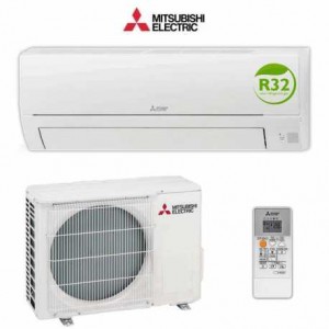Mitsubishi Electric Стенен тип инвертор MSZ-HR25VF, капацитет 9 000 Btu, R32, 2.5 kW