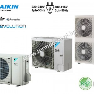 Daikin Четири посочен таванен   Sky Air Alpha FUA100A /  RZAG100NV1, 34 000 Btu, 10. 0 kW, Професионално инверторно оборудване