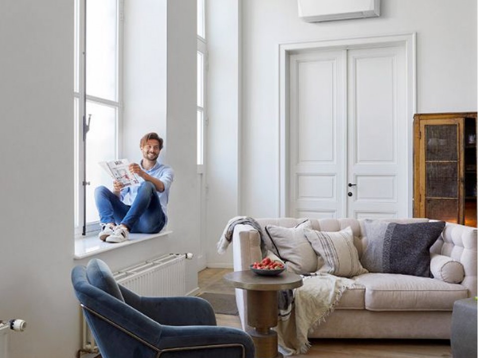 Daikin Sensira Стенен тип инвертор FTXC25Е, капацитет 9 000 Btu, R32, 2.5 kW