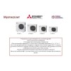 Mitsubishi Electric Инверторна Мулти-сплит система MXZ-4F80VF, четири помещения, четири вътрешни тела